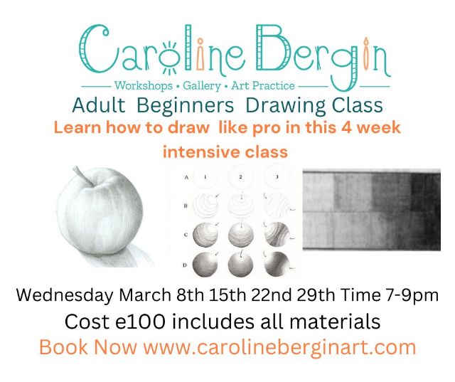 Adult Beginner Pencil Drawing Class (4 Week Term)