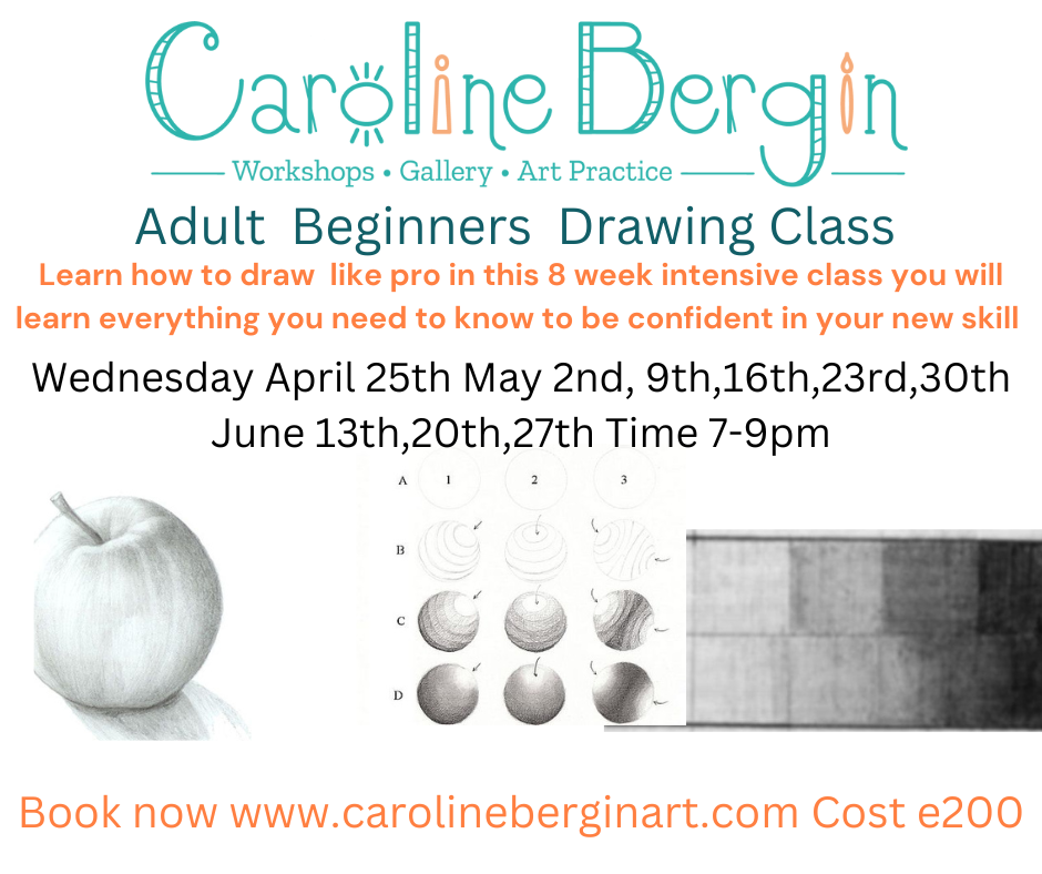 Adults Beginners Drawing Class 8 week term