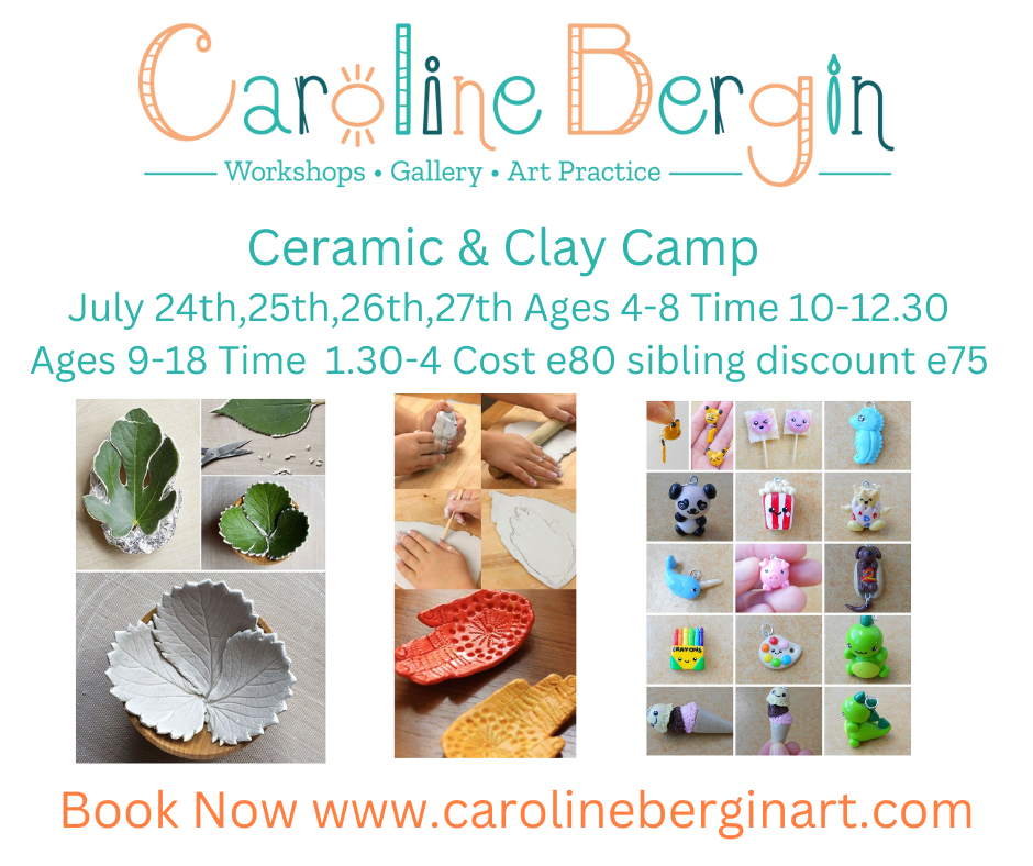 Ceramic & Clay Summer 4 day Camp Ages 9-18