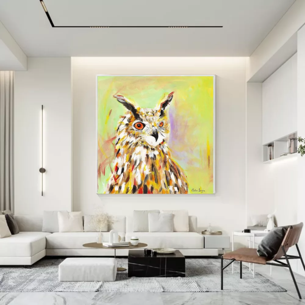 Mr Wise – Owl Painting - Image 2