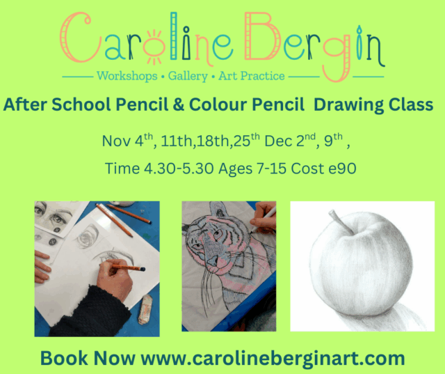 Afterschool Drawing 6 week class ages 8-6 Nov/Dec