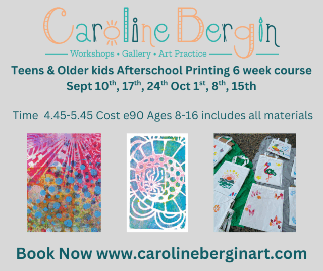 Teen & Older Teen Afterschool Printing 6 week class Sept/Oct