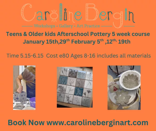 Kids & Older Teen Afterschool Pottery 5 week class Jan 2026