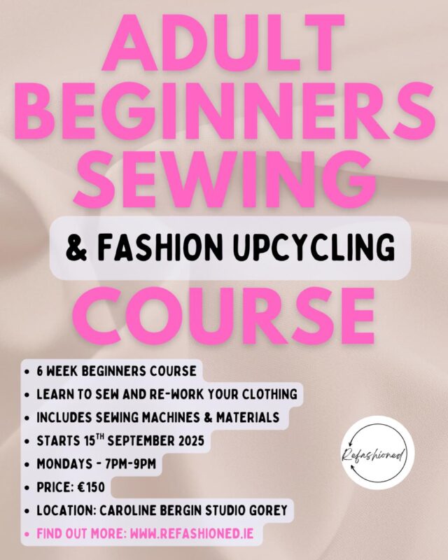 Adult Sewing Class Starting in September