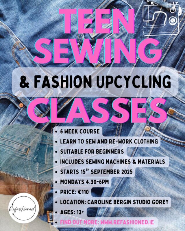 Teen Sewing Sept/Oct Afterschool 6 week