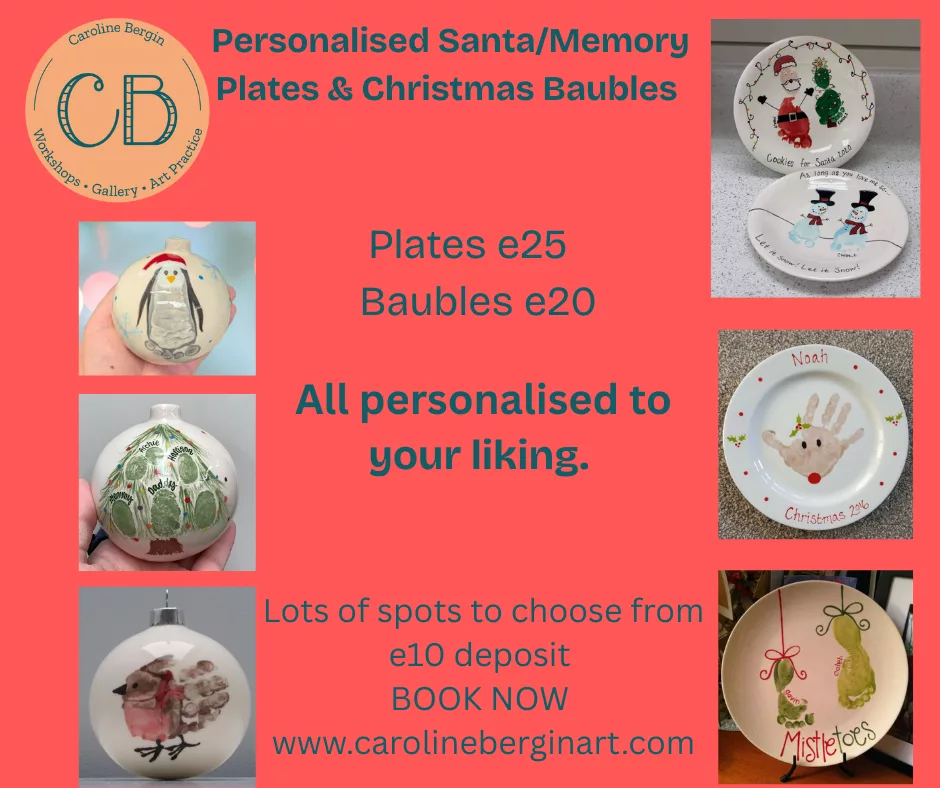 Christmas Personalised Baubles /Santa Plates