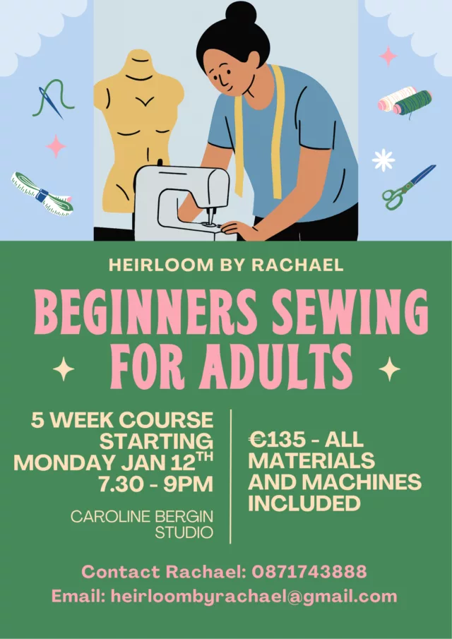 Adult Sewing 5 week course Jan 2026