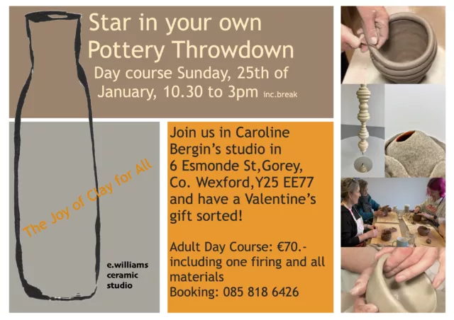 Pottery with Elke Sunday January 25th