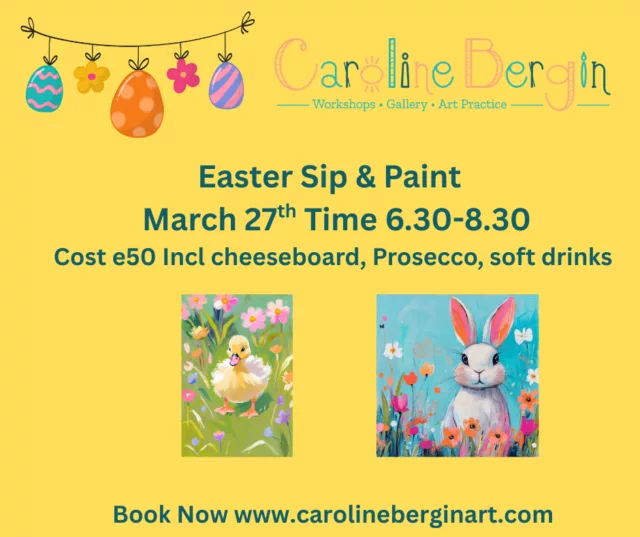Easter Sip & Paint March 27th time 6.30-8.30