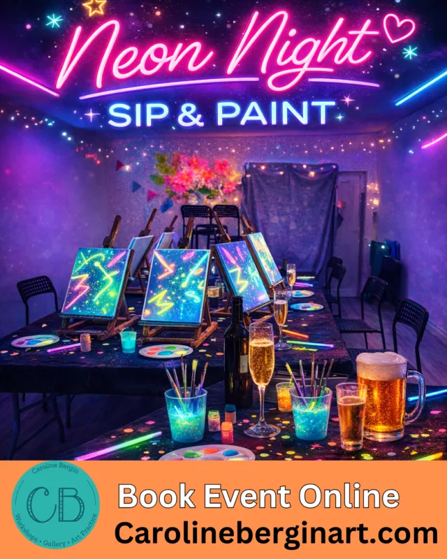 Neon-ilta - Sip & Paint -tapahtuma - 19.7. klo 18.30-20.30