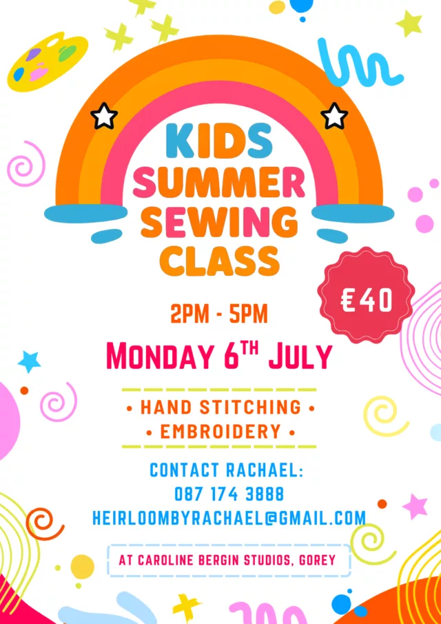 Summer Sewing With Rachel July 6th Time 2-5