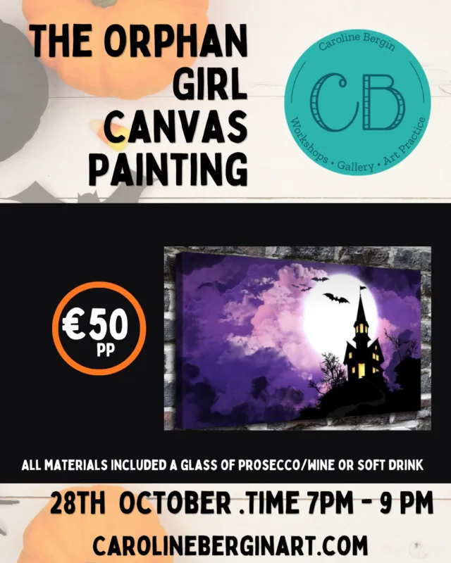 The Orphan Girl Halloween Sip & Paint Oct 28th Time 7-9