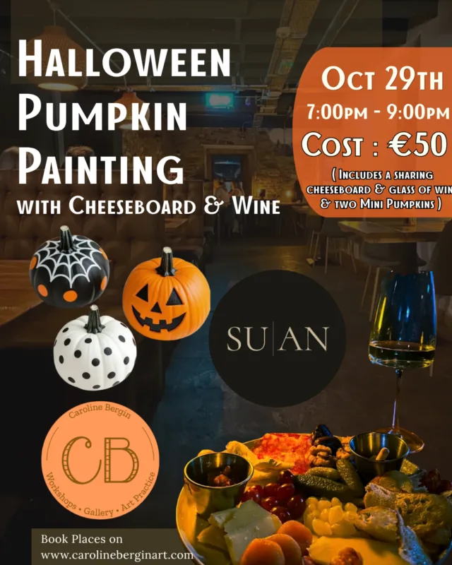 SUAN (Firehouse Gorey) @ Caroline Bergin Art for Halloween Pumpkin Painting Oct 29th Time 7-9